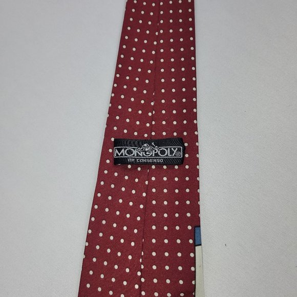 Monopoly Vintage 1993 Silk Neck Tie Luxury Tax - Picture 2 of 2